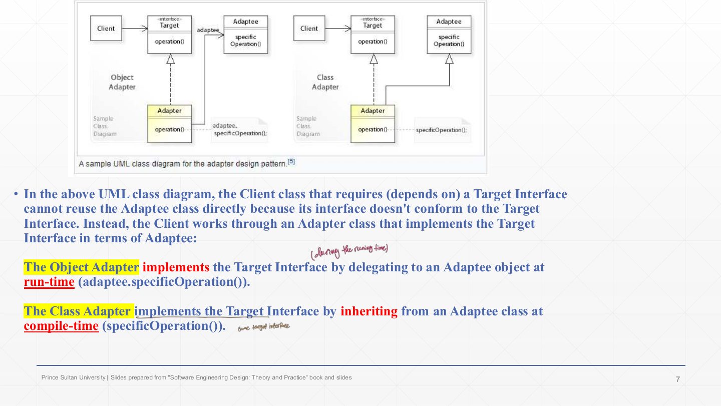 Slide 7: Adapter: object and class adapters