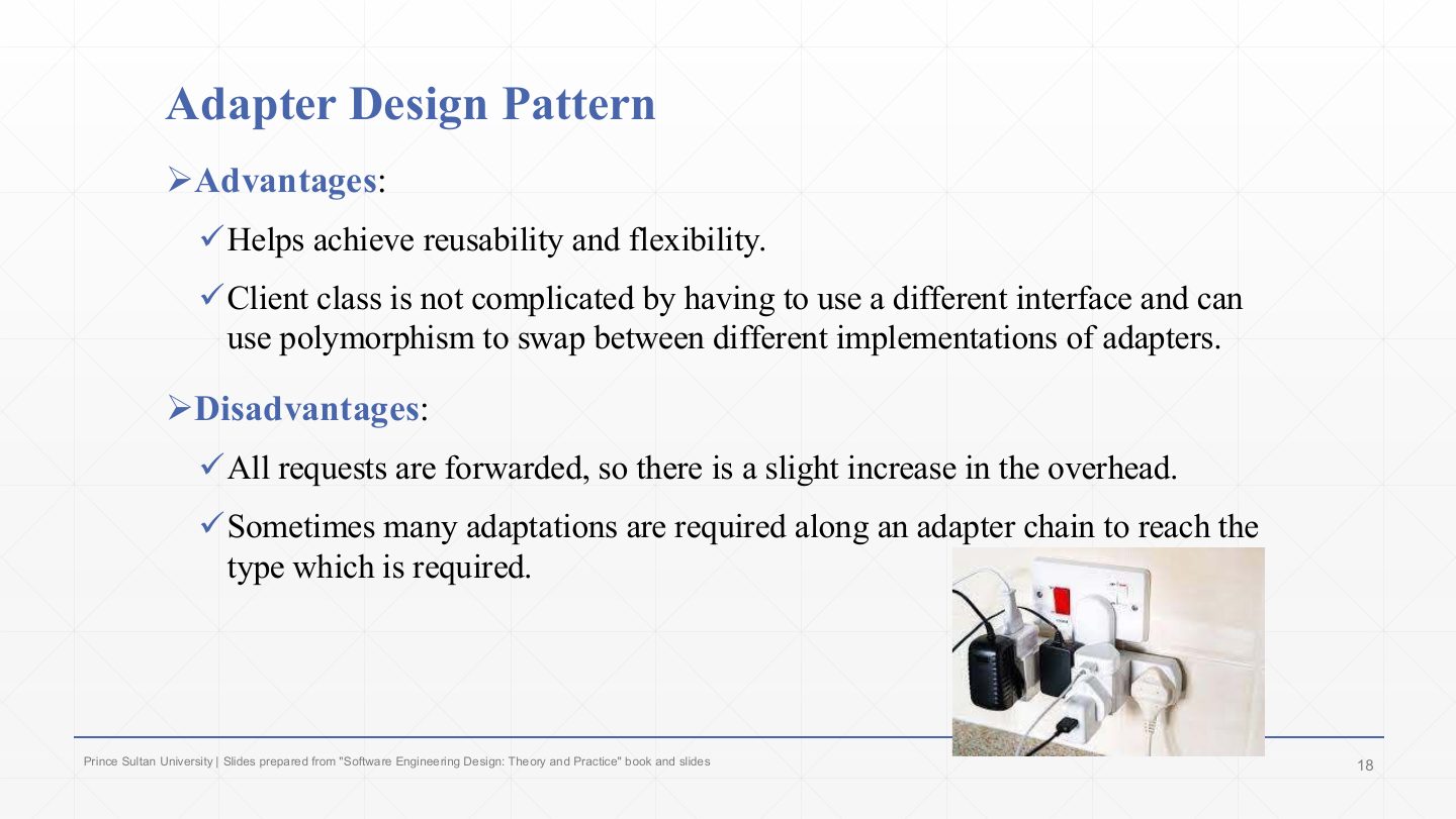 Slide 16: Adapter Design Pattern