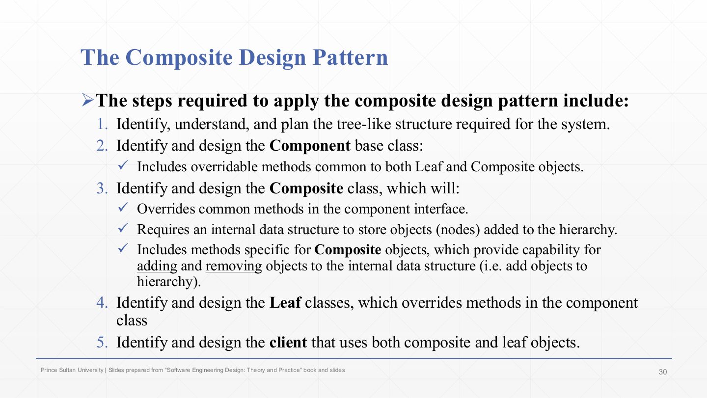 Slide 28: The Composite Design Pattern