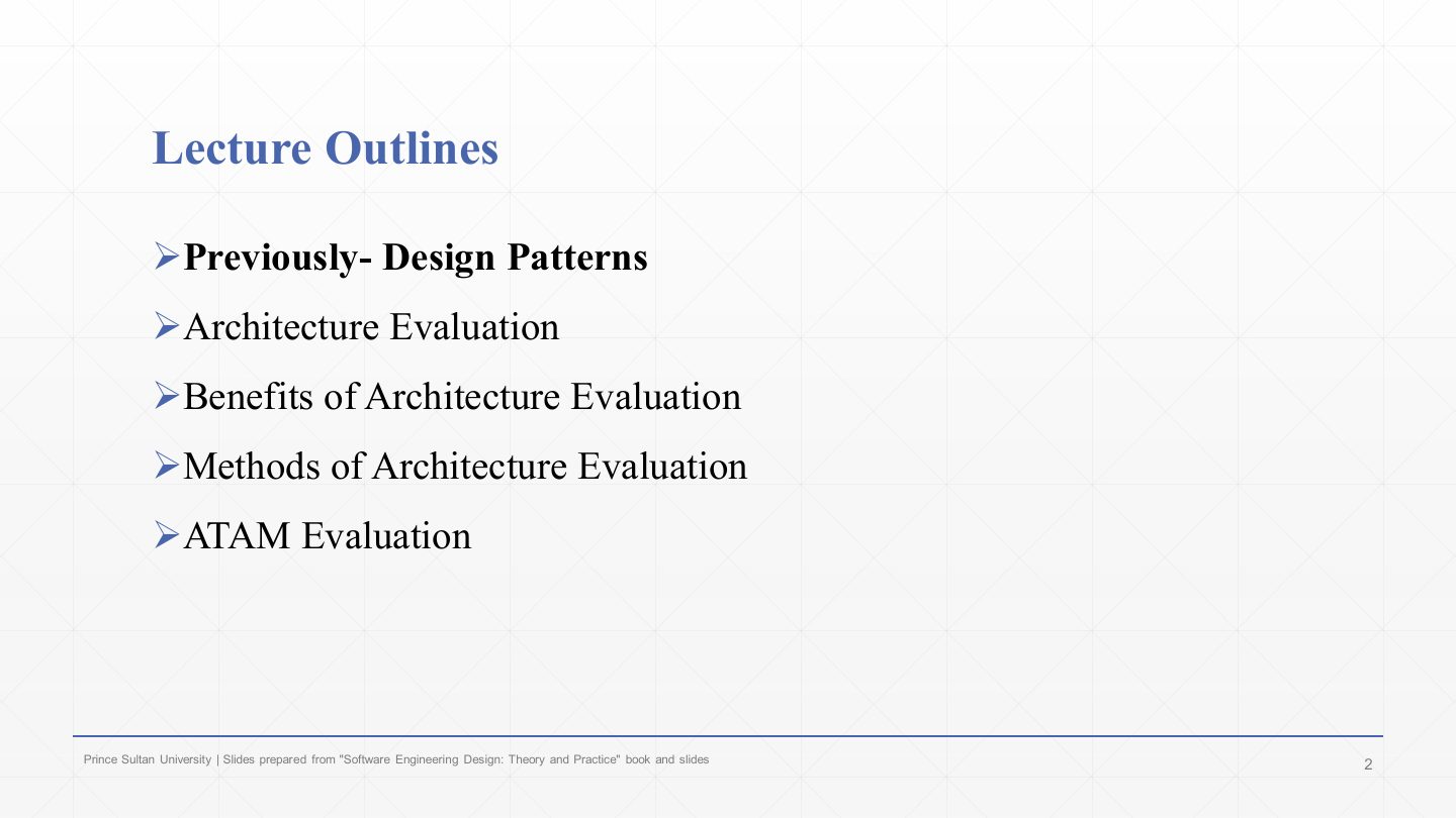Slide 2: Lecture Outlines