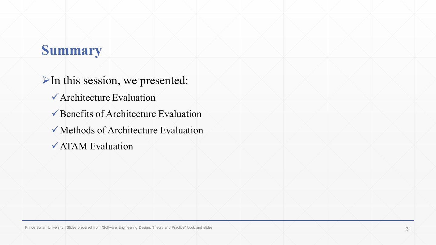 Slide 31: Summary
