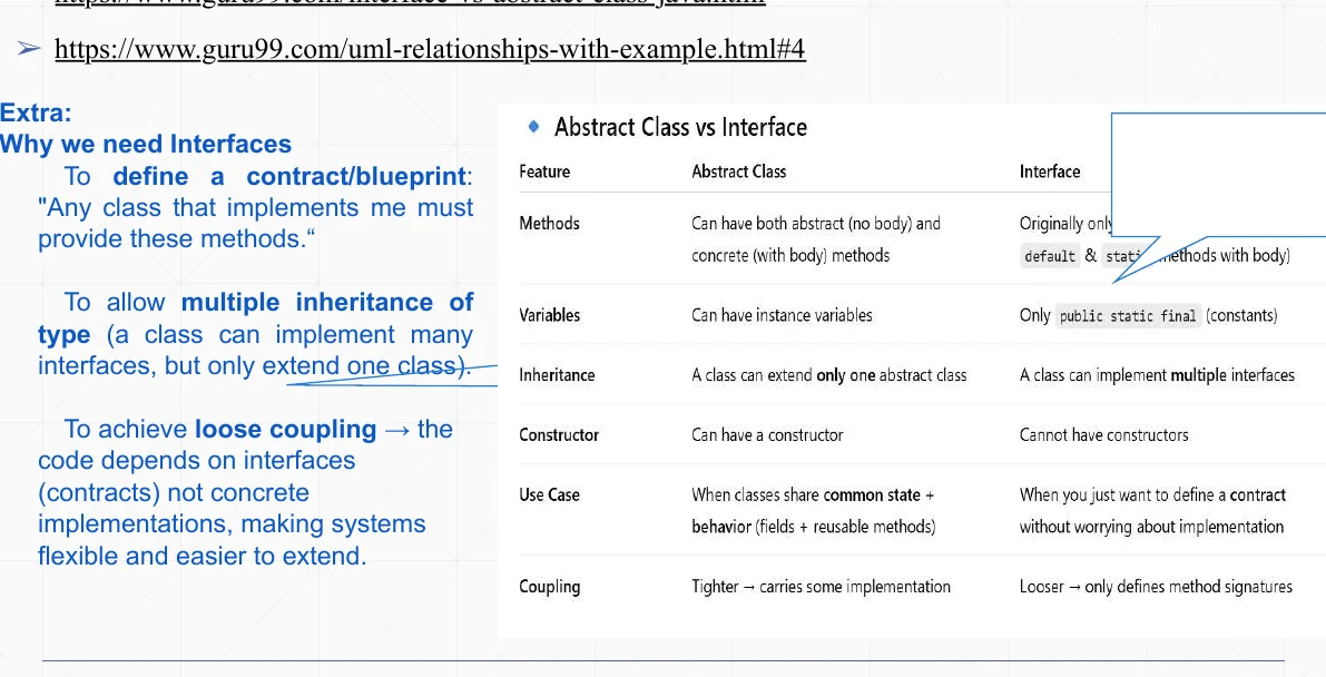 OOP refresher: interfaces.