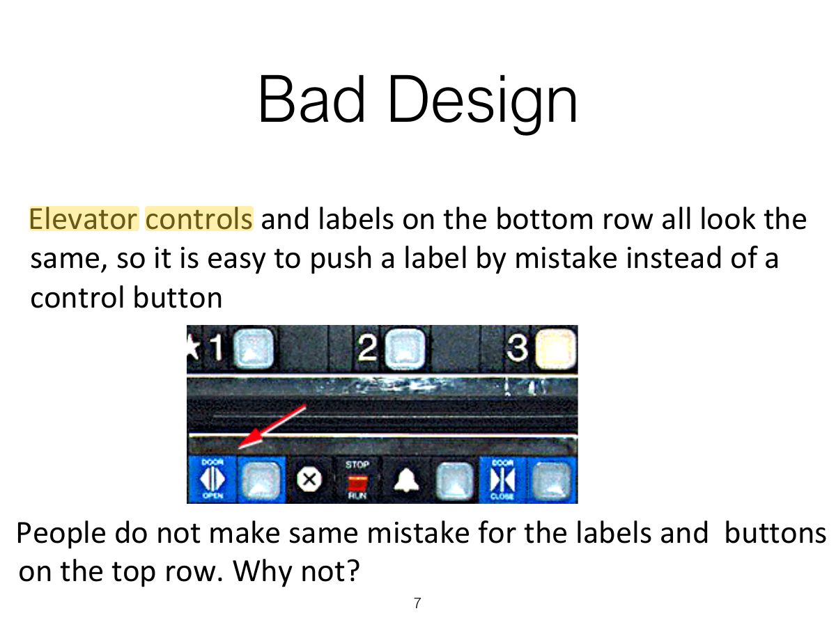 Slide 7: Bad Design