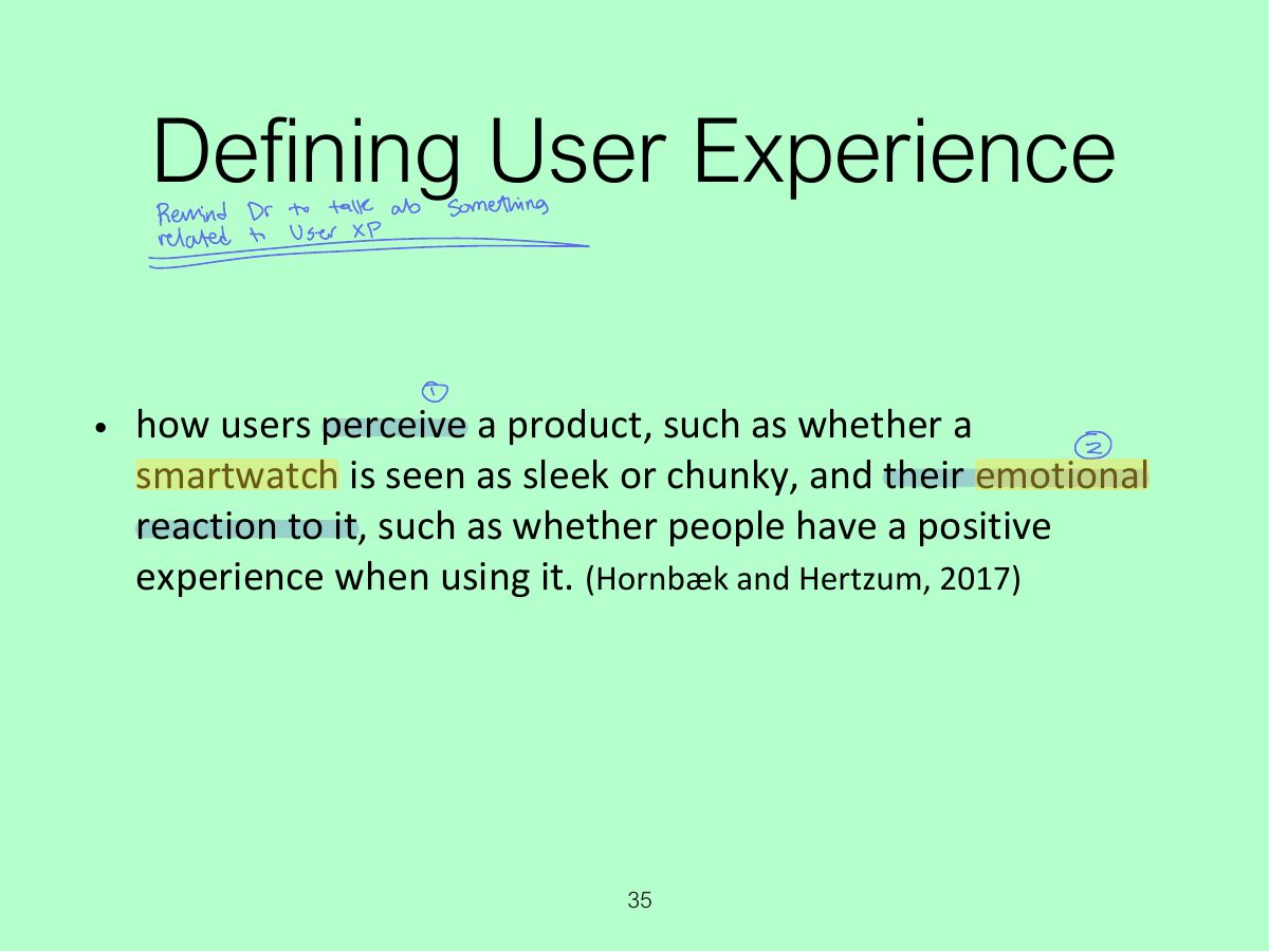 Slide 35: Defining User Experience