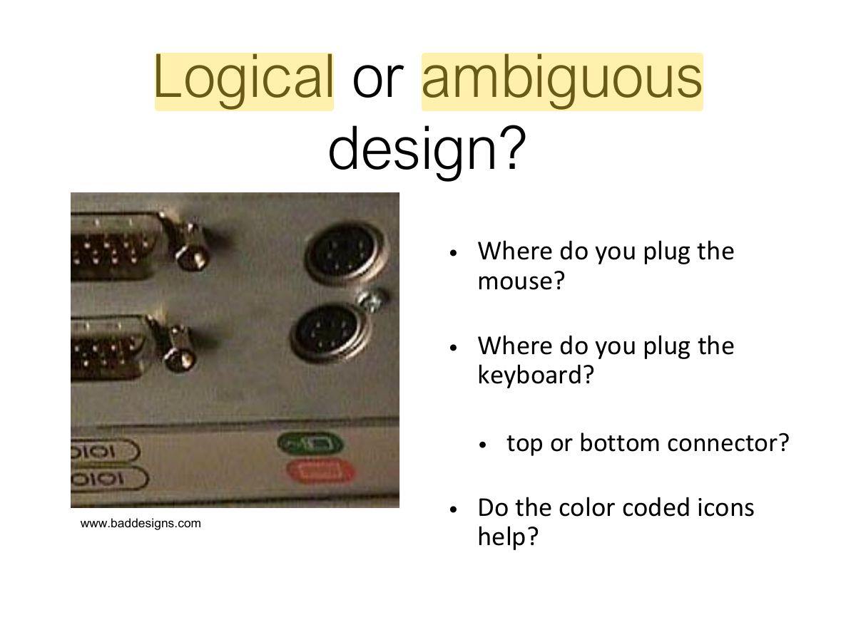 Slide 56: Logical or ambiguous design?
