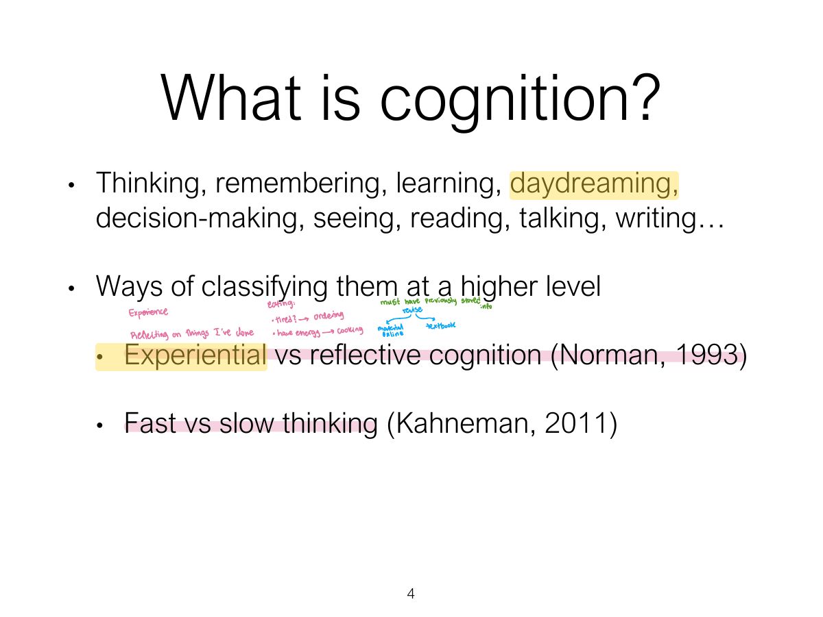Slide 4: What is cognition?