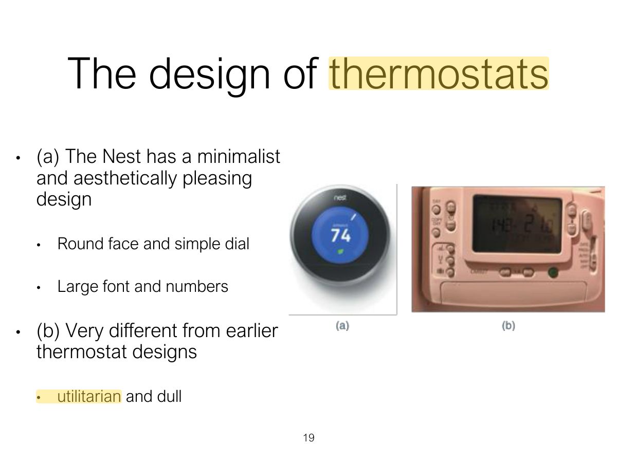 Slide 19: The design of thermostats