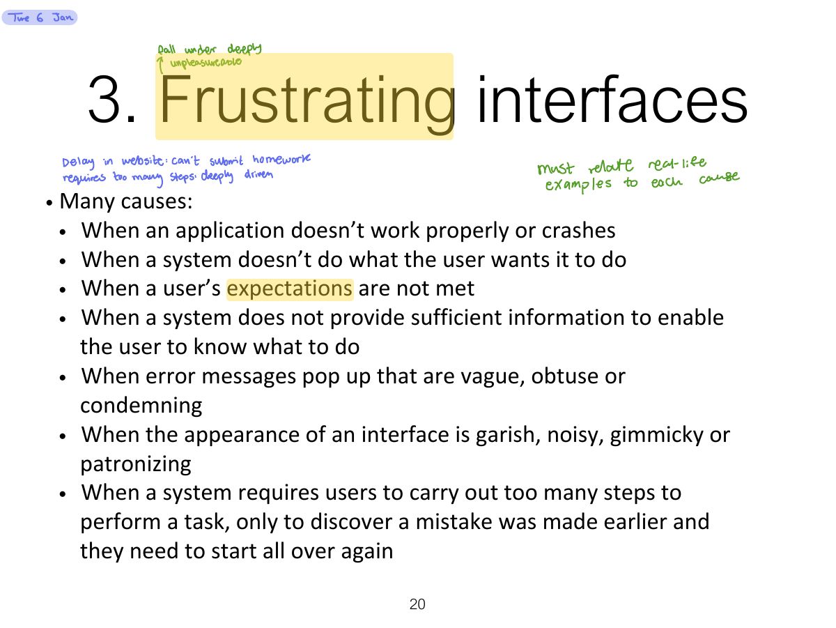 Slide 20: 3. Frustrating interfaces