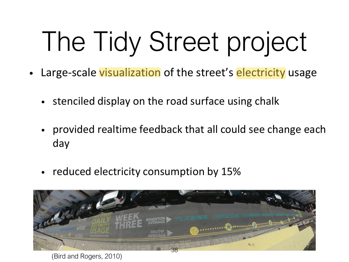 Slide 38: The Tidy Street project