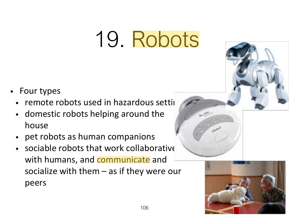 Slide 106: 19. Robots