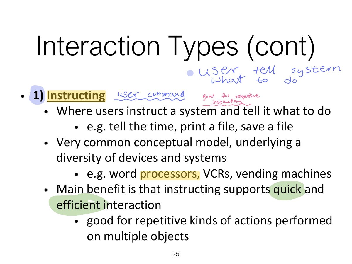 Slide 25: Interaction Types (cont)
