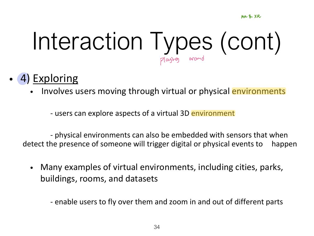 Slide 34: Interaction Types (cont)