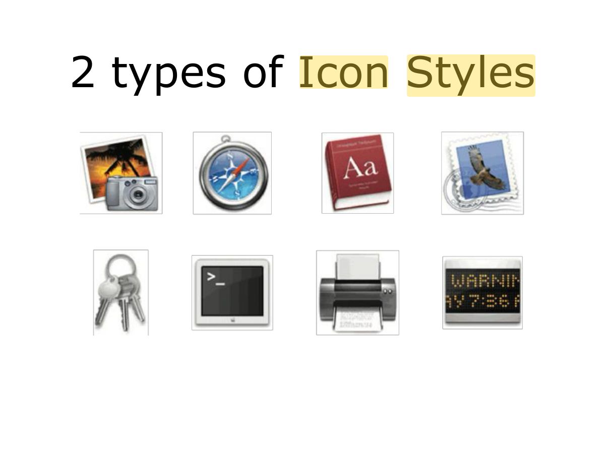 Slide 56: 2 types of Icon Styles