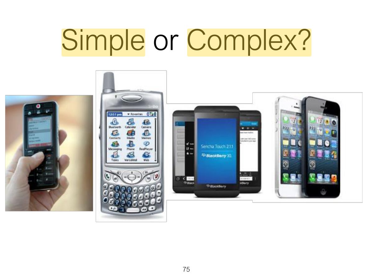 Slide 75: Simple or Complex?