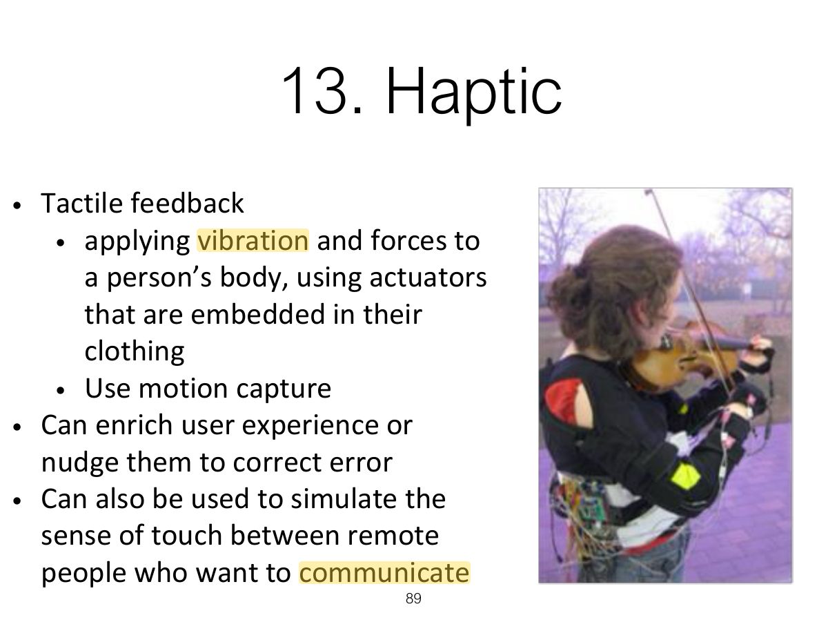 Slide 89: 13. Haptic