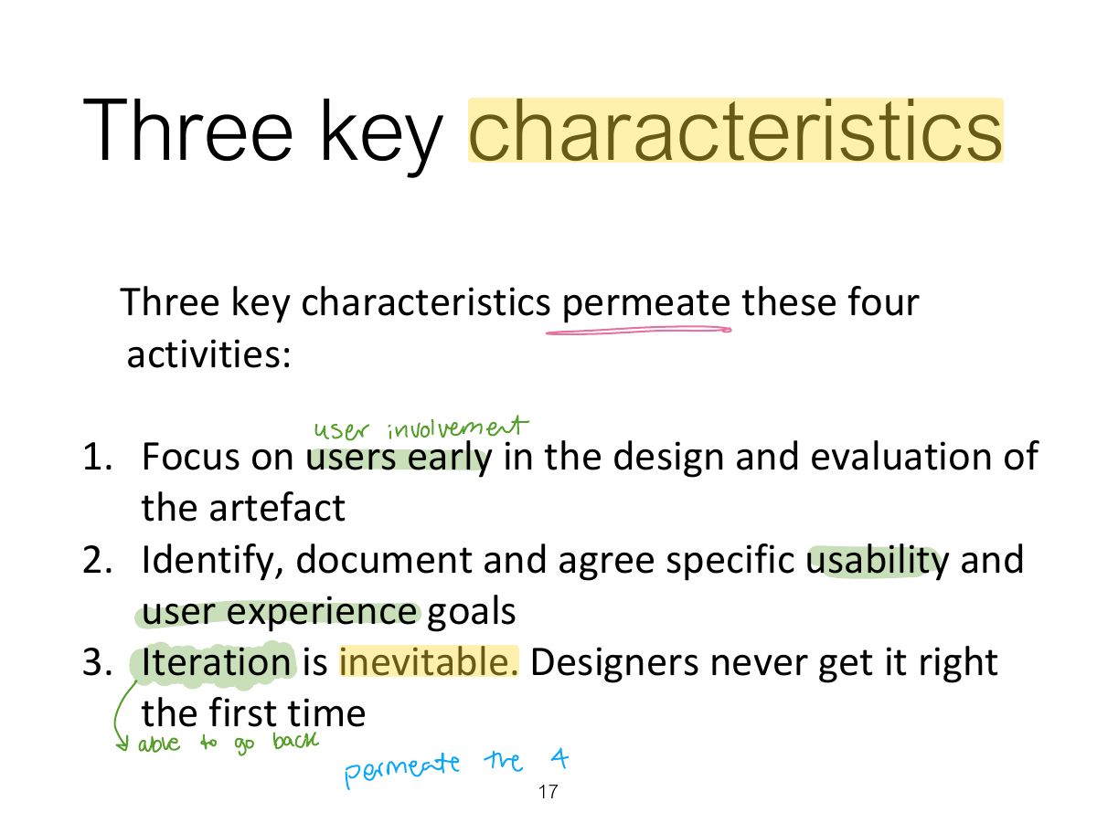Slide 17: Three key characteristics