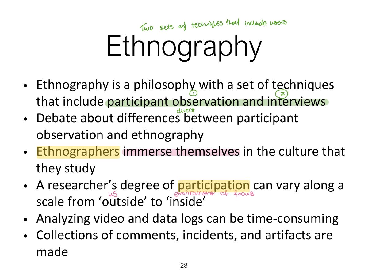 Slide 28: Ethnography