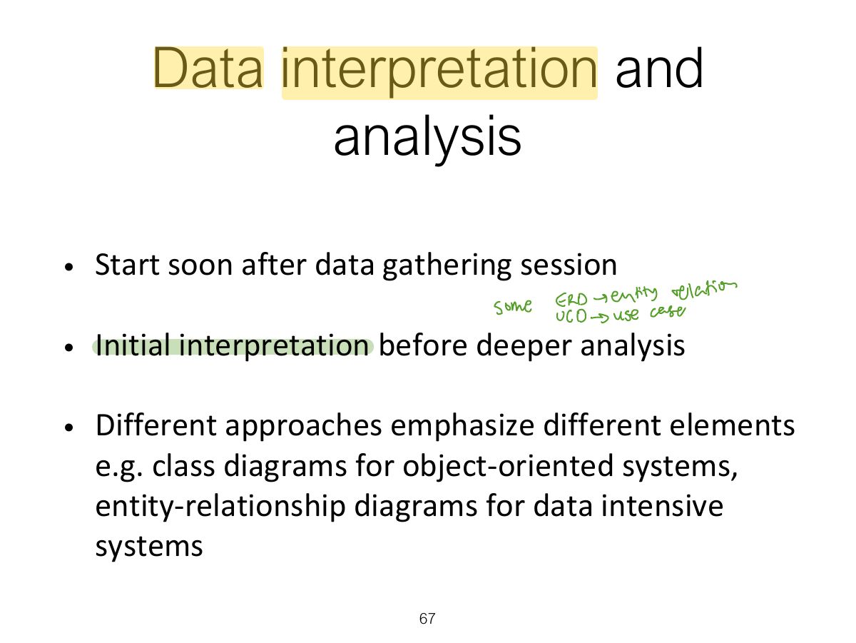 Slide 67: Data interpretation and analysis
