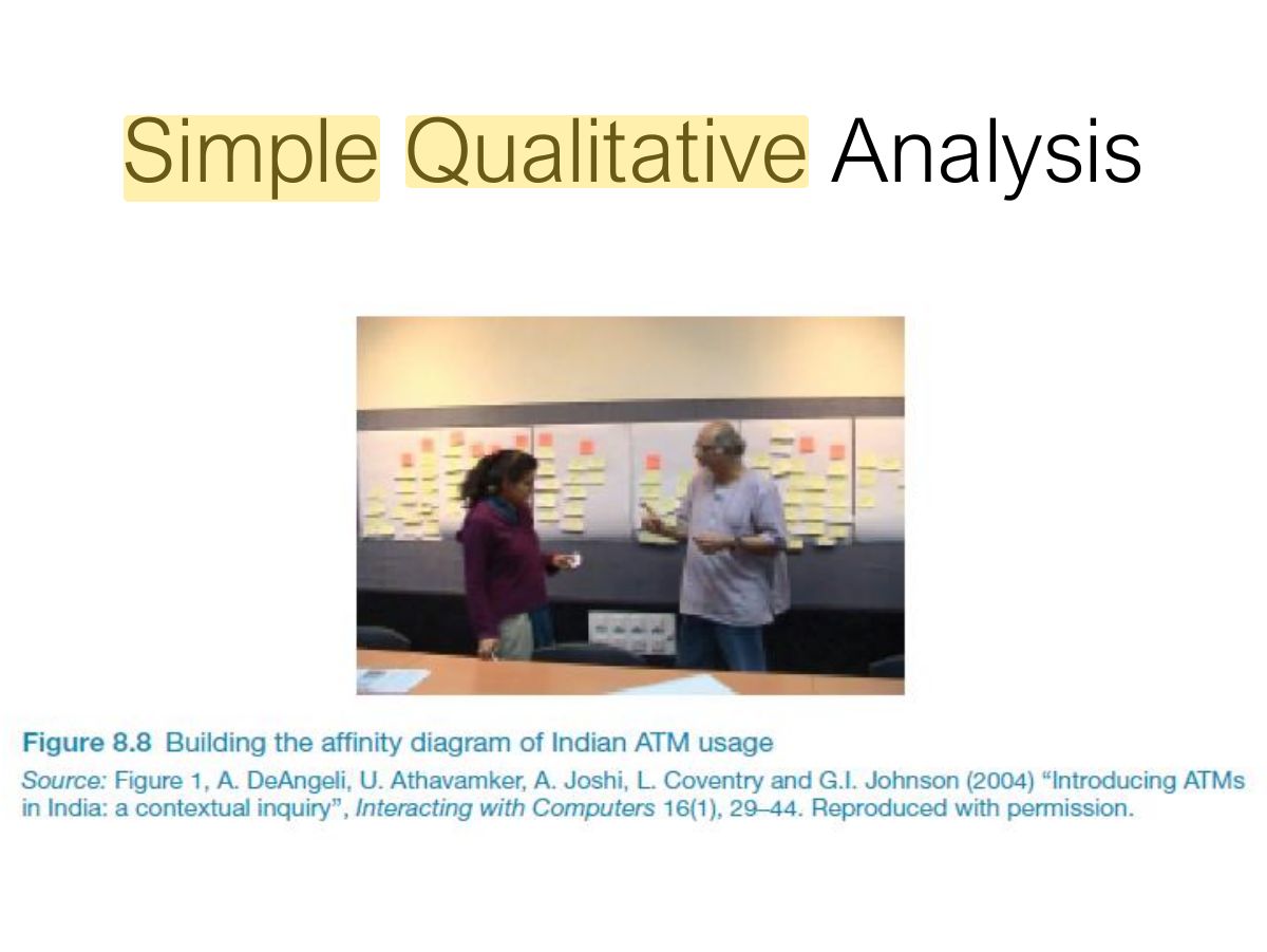 Slide 73: Simple Qualitative Analysis