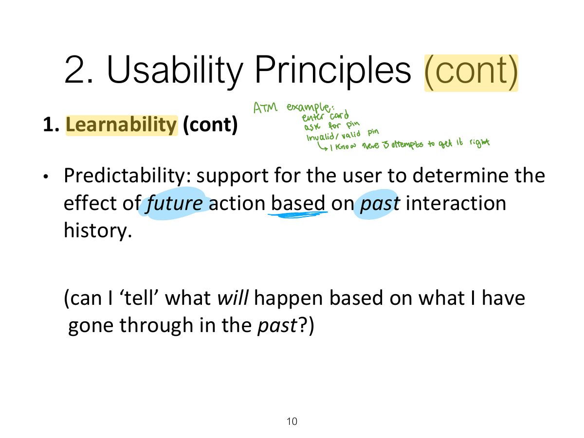 Slide 11: 2. Usability Principles (cont)