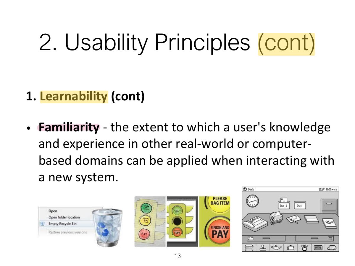 Slide 14: 2. Usability Principles (cont)