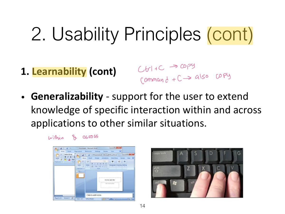Slide 15: 2. Usability Principles (cont)
