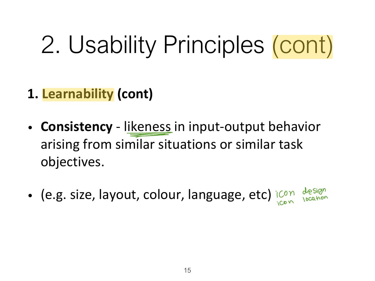 Slide 16: 2. Usability Principles (cont)