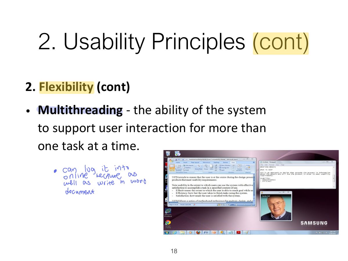 Slide 19: 2. Usability Principles (cont)