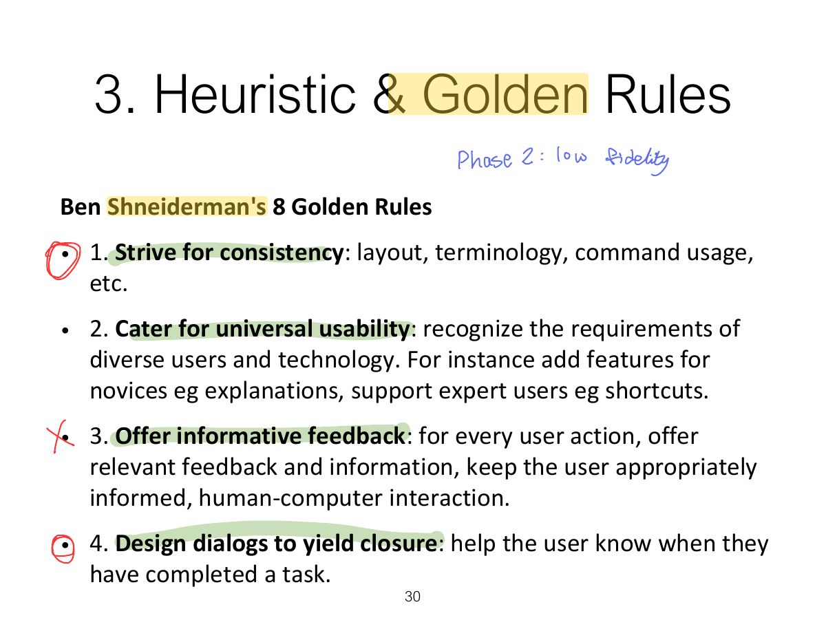 Slide 31: 3. Heuristic & Golden Rules