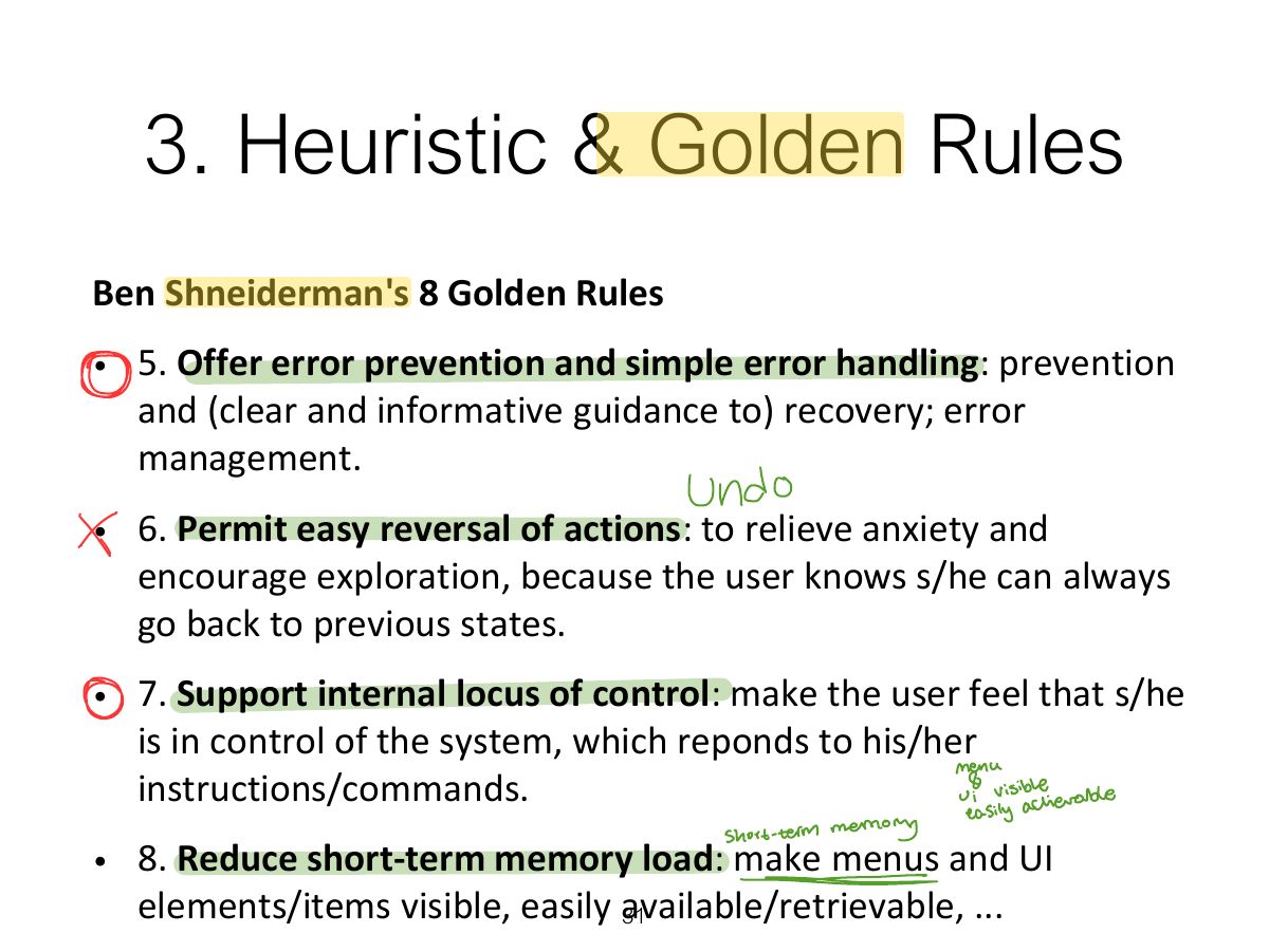 Slide 32: 3. Heuristic & Golden Rules