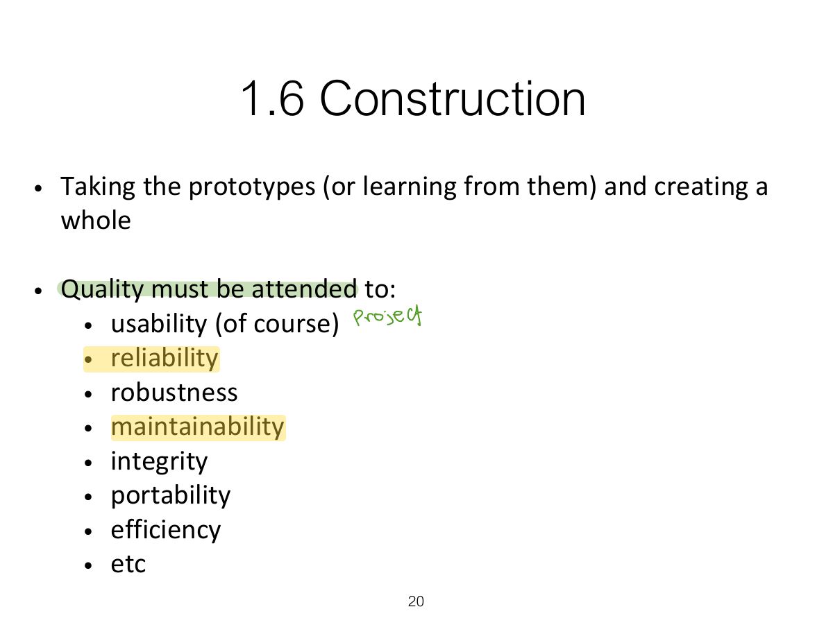 Slide 20: 1.6 Construction