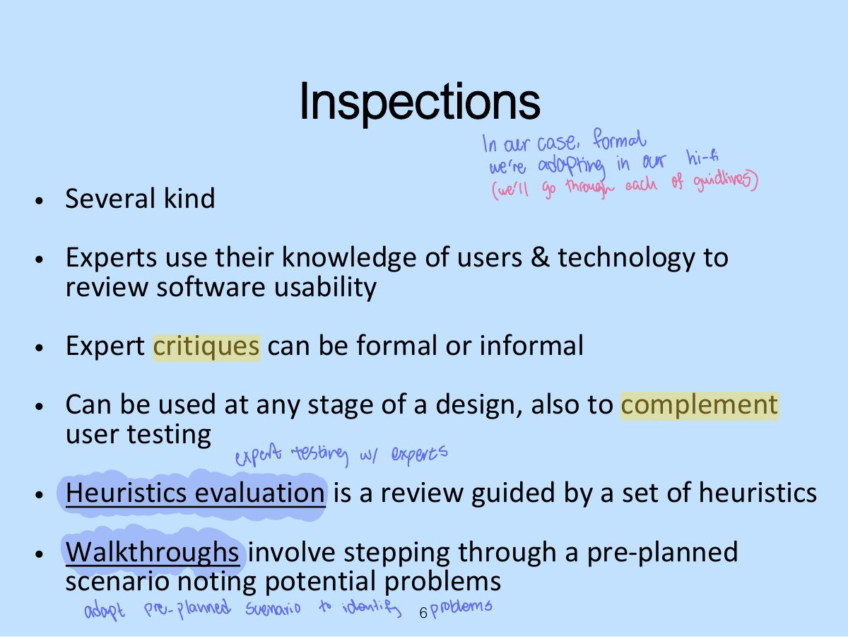 Slide 6: Inspections