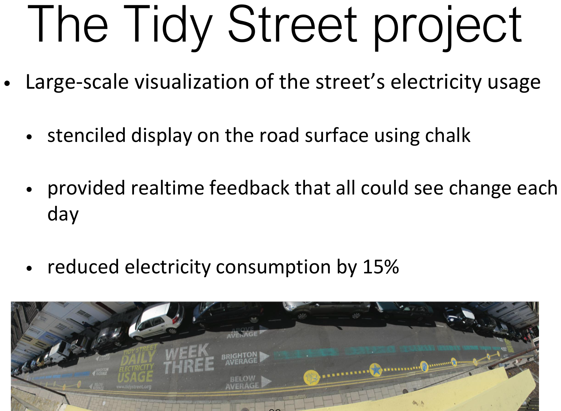 The Tidy Street project: visualising electricity use.