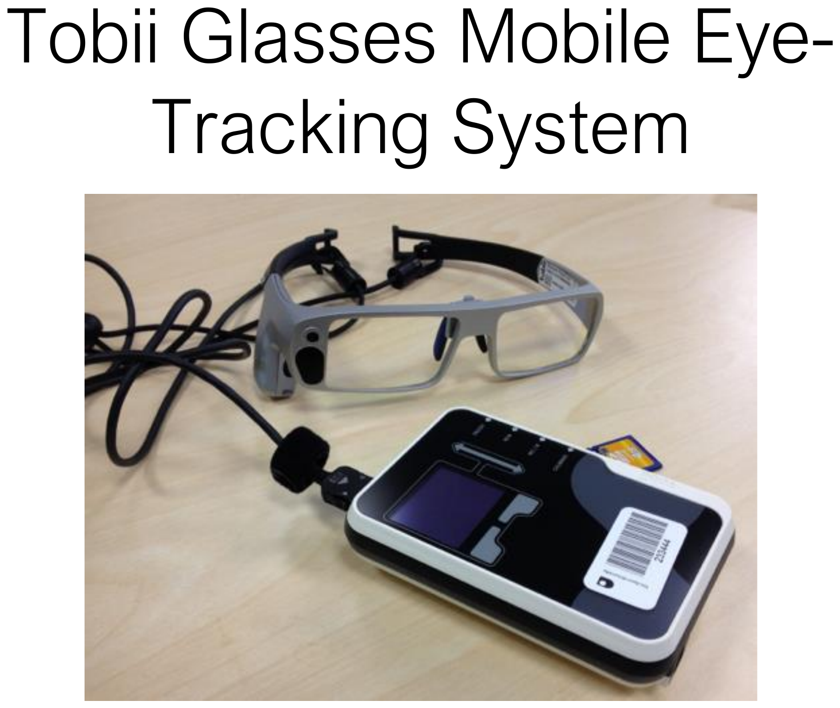 The Tobii mobile eye-tracking glasses.