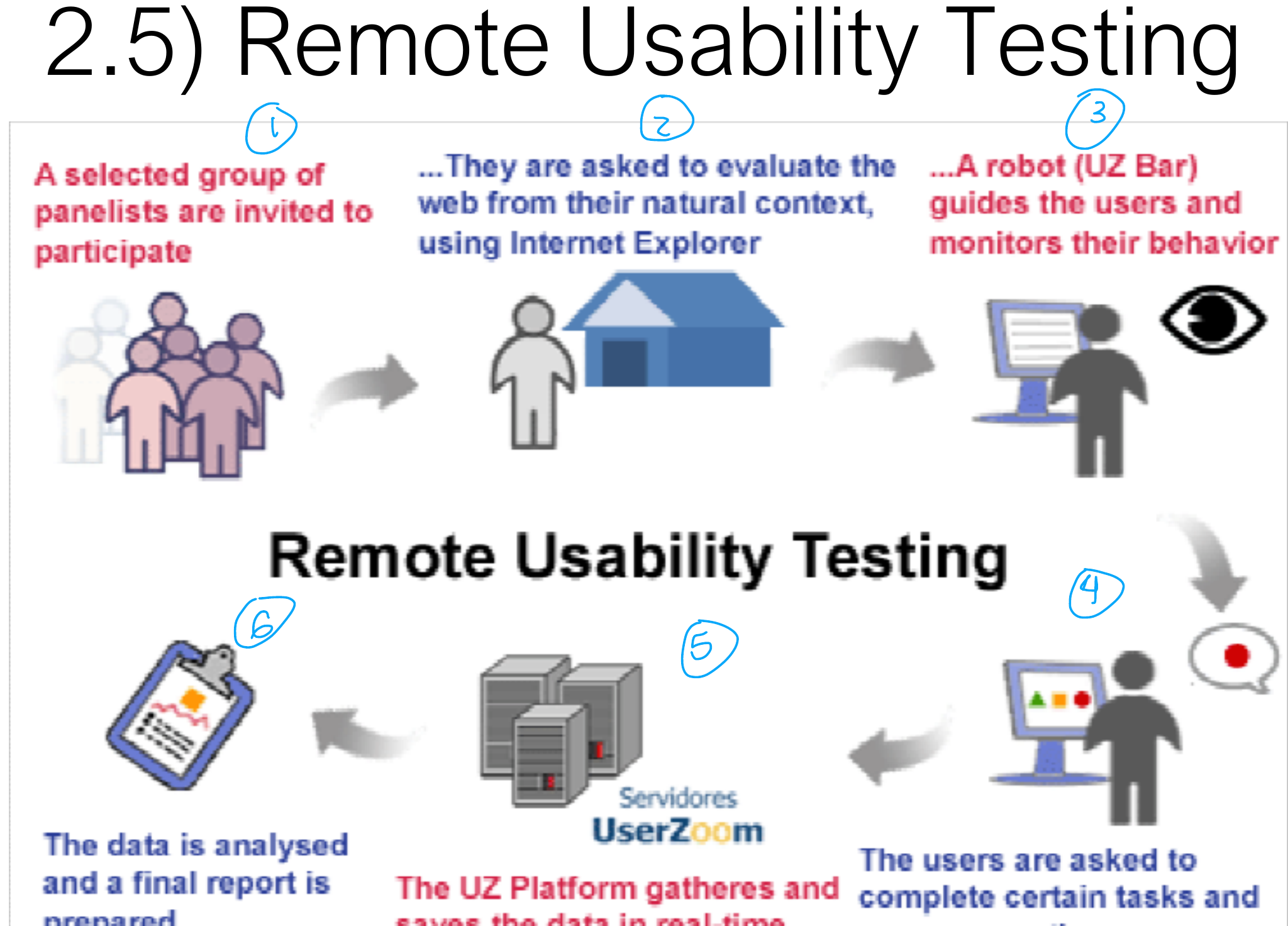 Remote usability testing.