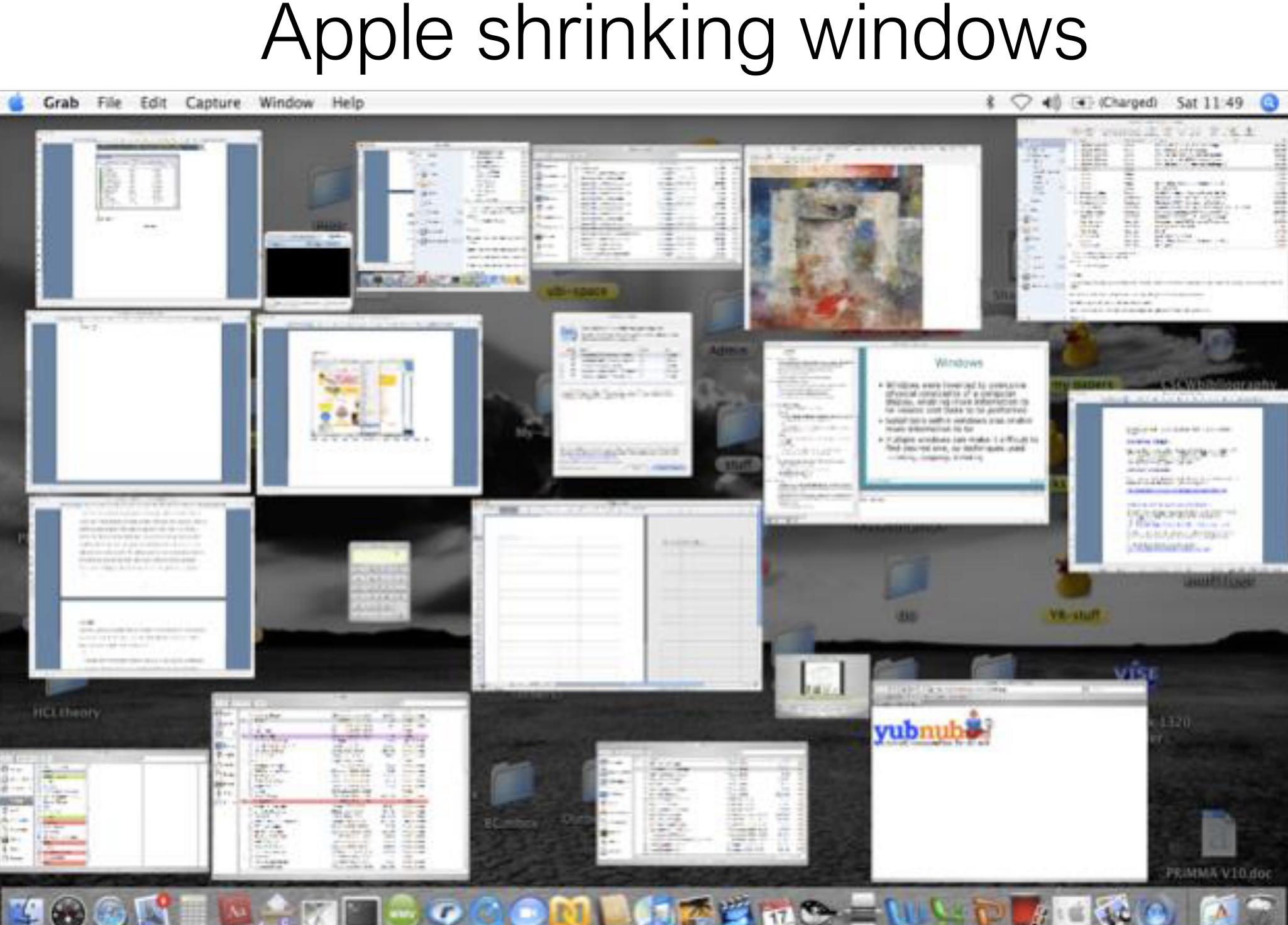 Apple shrinking windows.