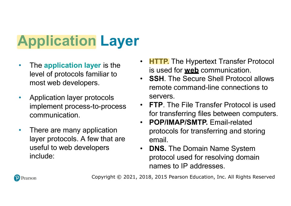 Slide 33: Application Layer