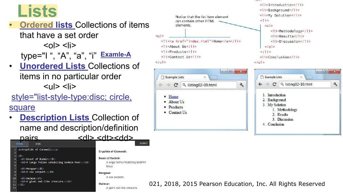Slide 29: Lists