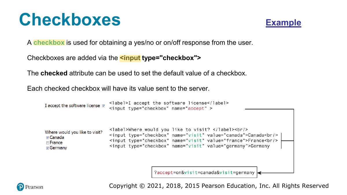 Slide 54: Checkboxes