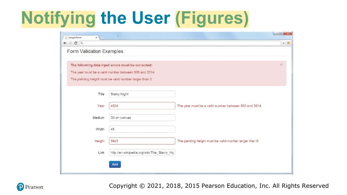 Slide 68: Notifying the User (Figures)