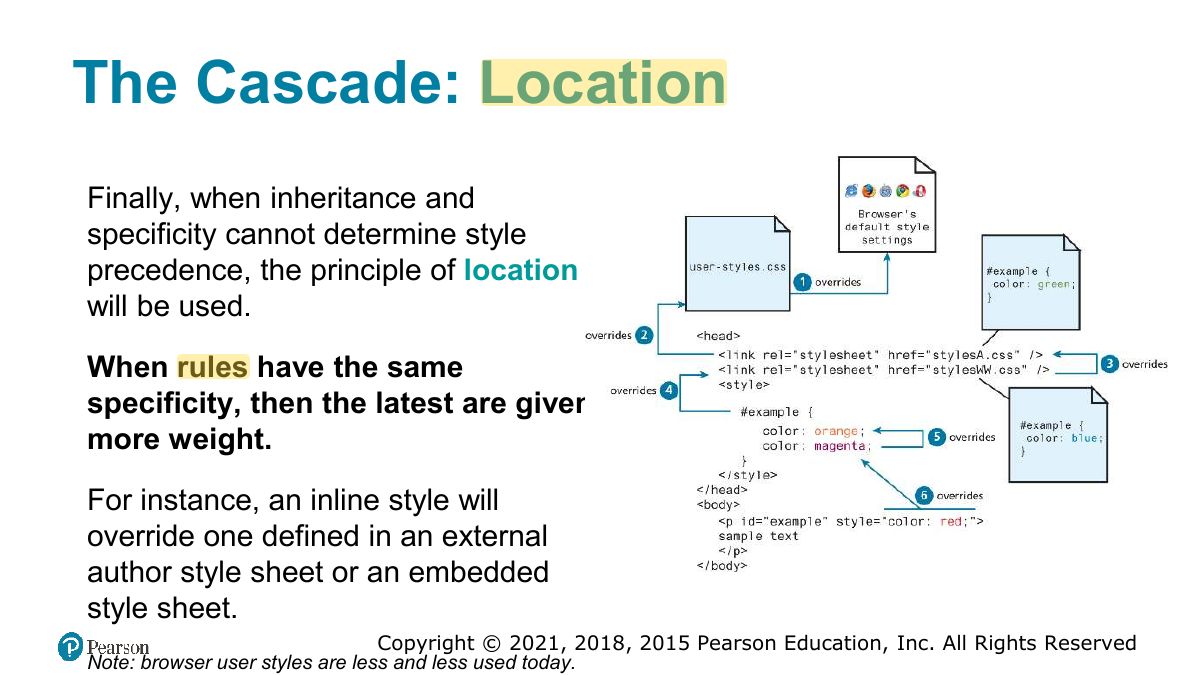 Slide 32: The Cascade: Location