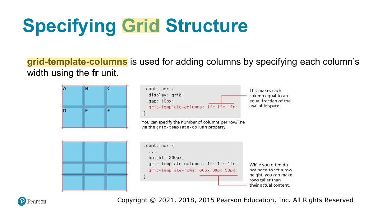 Slide 69: Specifying Grid Structure