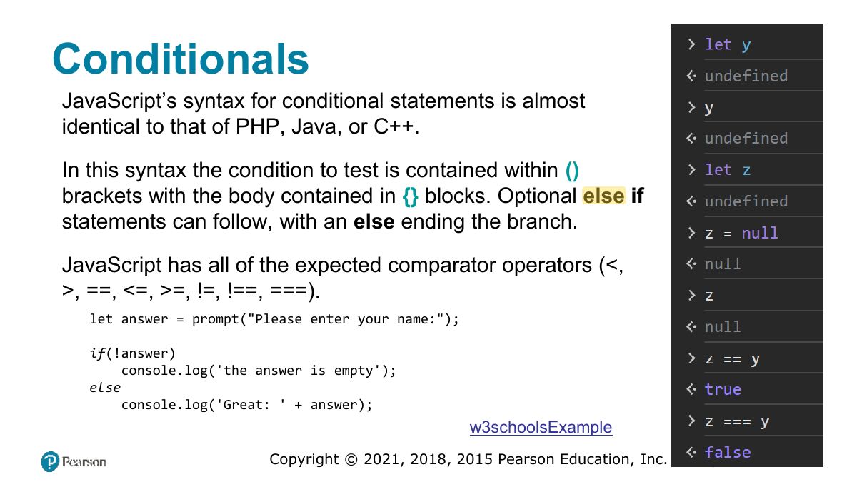 Slide 19: Conditionals