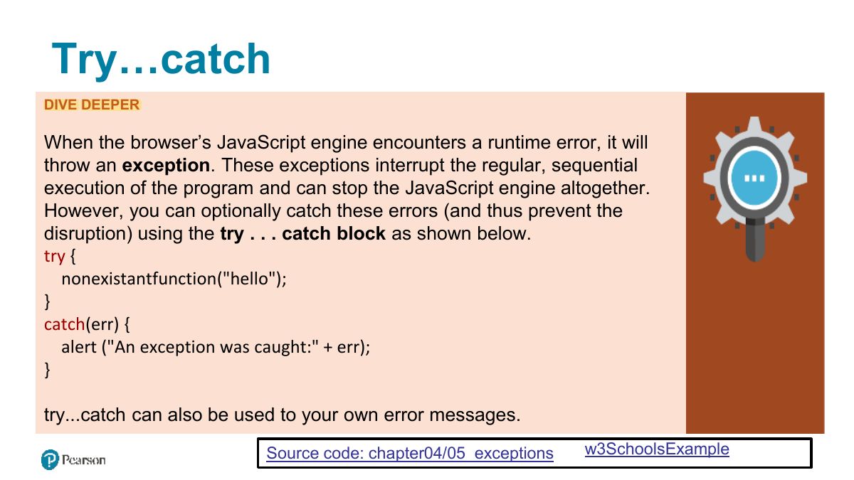 Slide 24: Try...catch