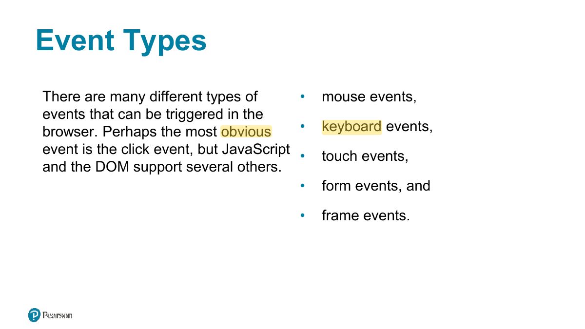 Slide 39: Event Types