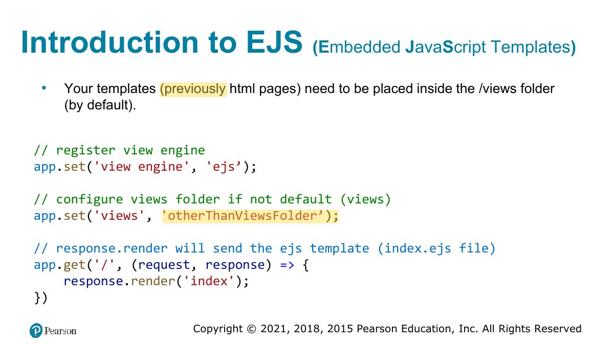Slide 47: Introduction to EJS