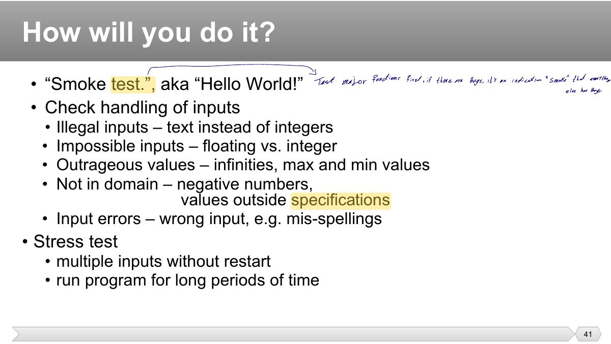 Slide 41: Test