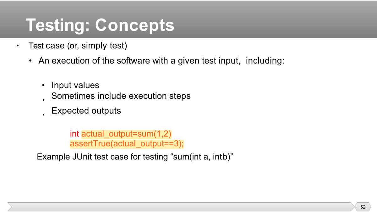 Slide 52: • Test