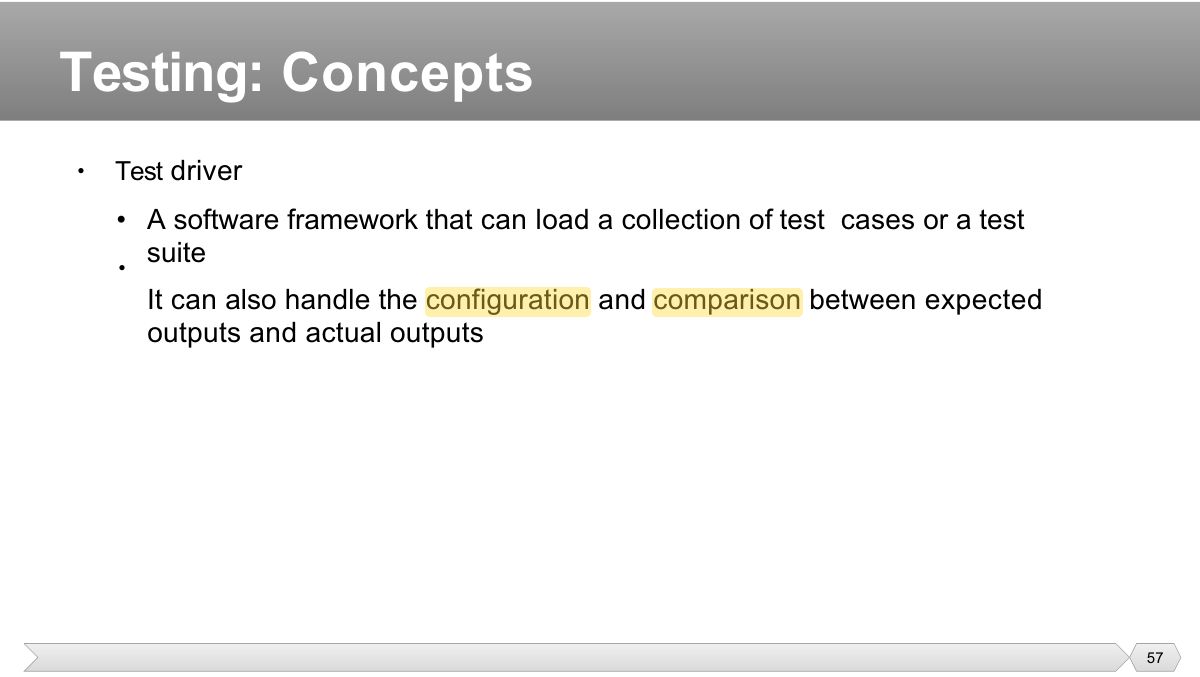 Slide 57: • Test