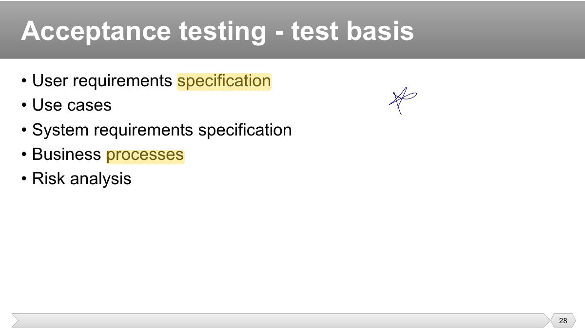 Slide 28: • User requirements specification • Use cases
